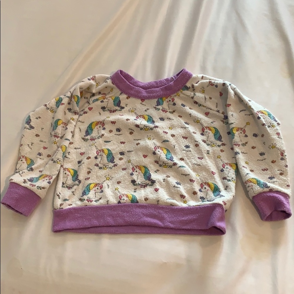 Chaser brand unicorn sweater
